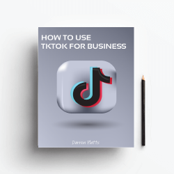 Book cover on a white background with TikTok logo on it